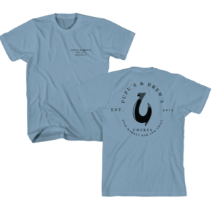 Pupu's & Brew's Stone Blue Tee